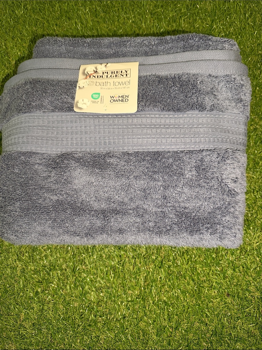 New 100% cotton Blue Bath Towel - Plush Absorbent